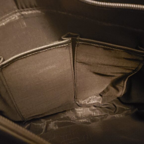 Rosetti Bags Black Double Handle Bag Purse Silvertone Pocket Zipper Closure NWT - Picture 7 of 15